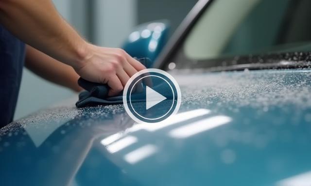 Preview image of a car detailing tutorial video frame.